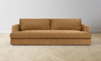 The Varick Sofa - Nubuck Leather Saddle