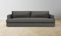 The Varick Sectional - Pebbled Leather Ash