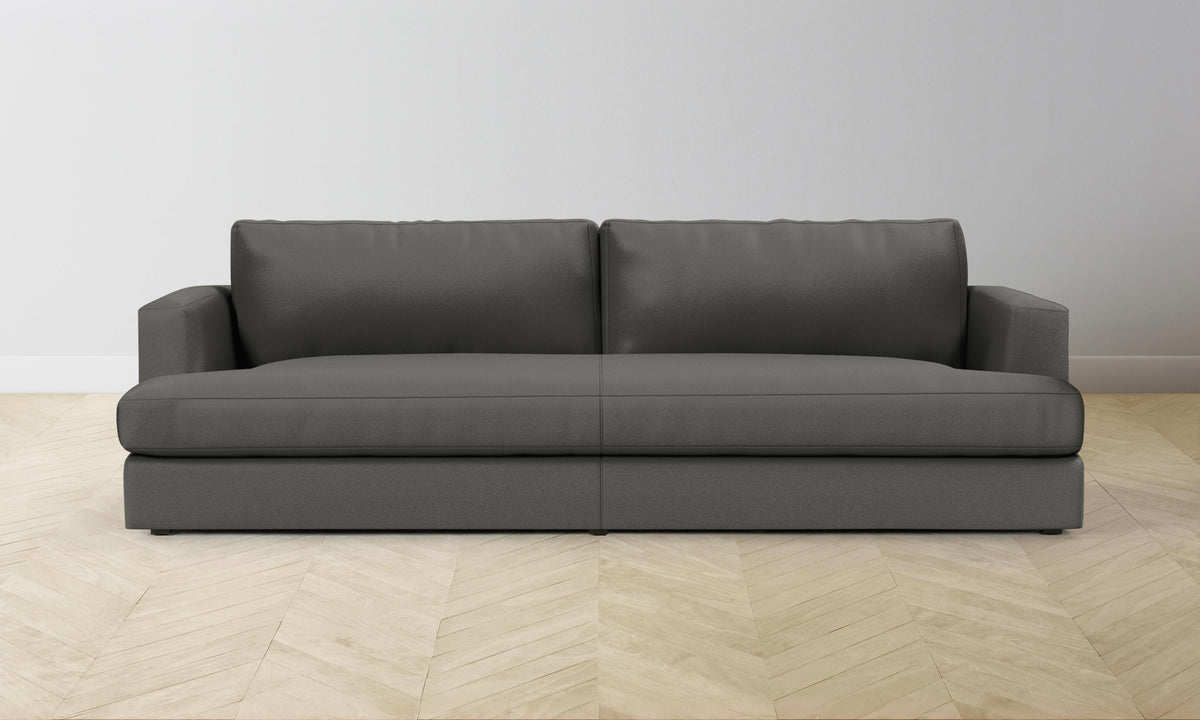 The Varick Sofa - Pebbled Leather Ash