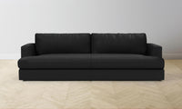 The Varick Sofa - Pebbled Leather Ink