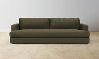 The Varick Sectional - Pebbled Leather Truffle