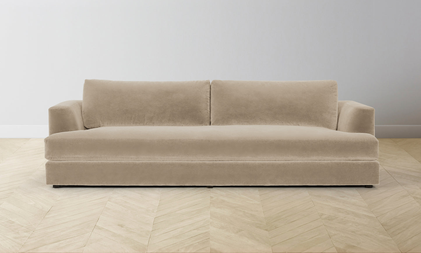 The Varick Sectional - Performance Velvet Taupe