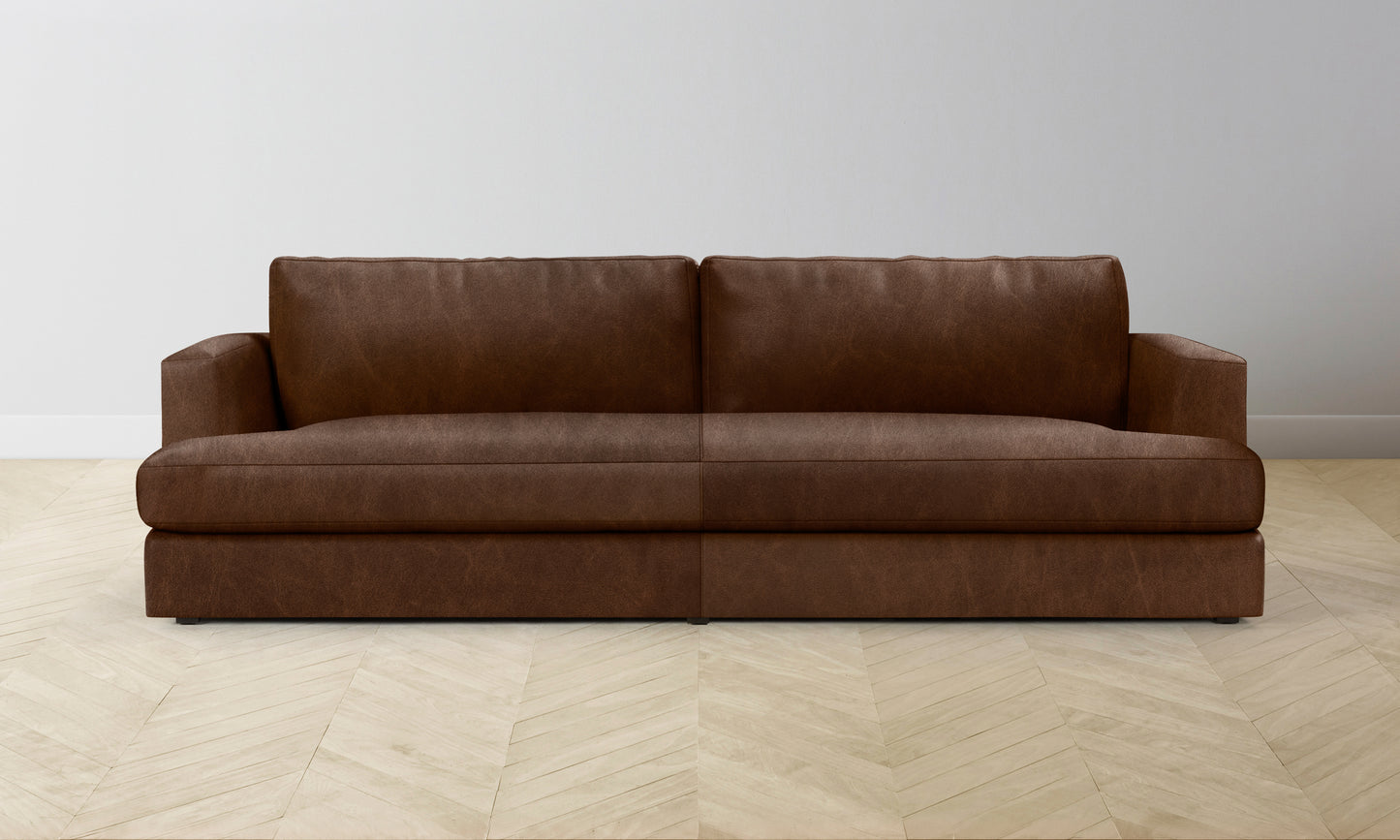 The Varick Sectional - Tuscan Leather Bourbon