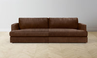 The Varick Sectional - Tuscan Leather Bourbon