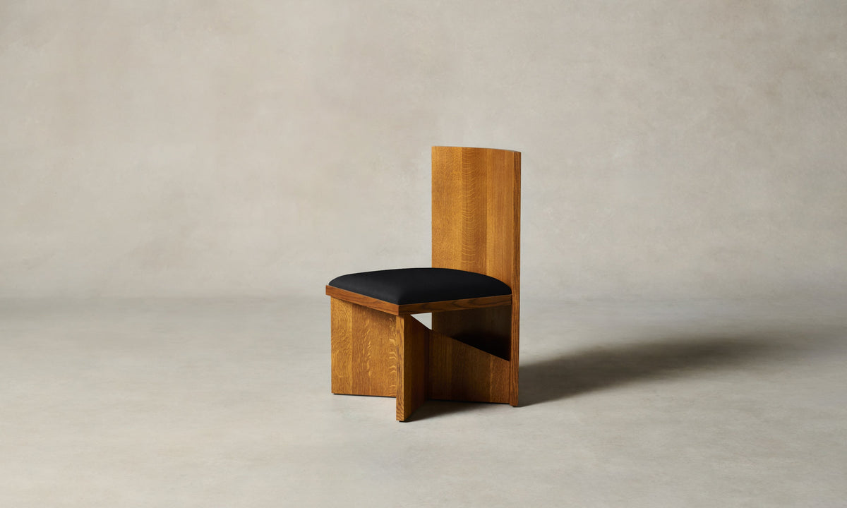 The Venice Chair - Costa Leather Jet