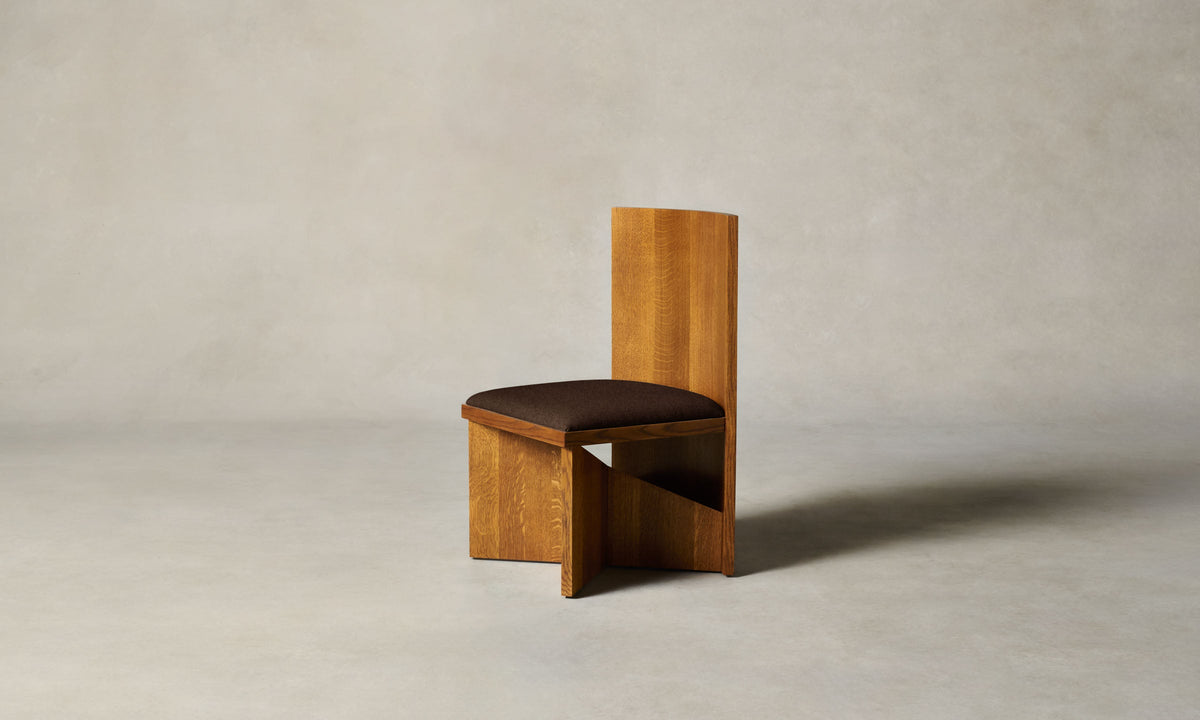 The Venice Chair - Italian Brushed Wool Cocoa