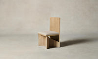 The Venice Chair - Pebbled Leather Stone