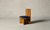 The Venice Chair - Performance Velvet Midnight