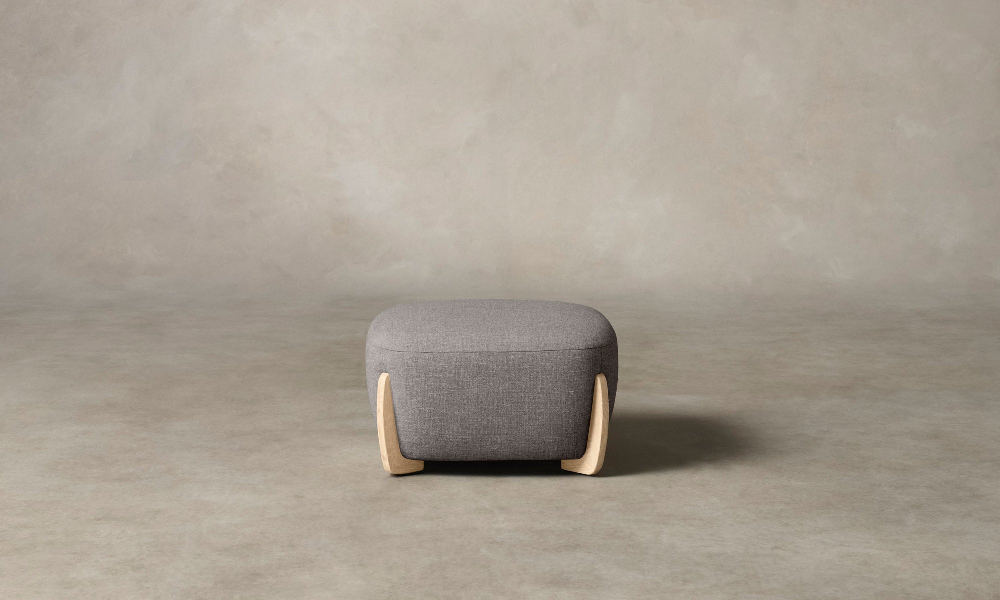 The Vera Ottoman - Heritage Belgian Linen Agate