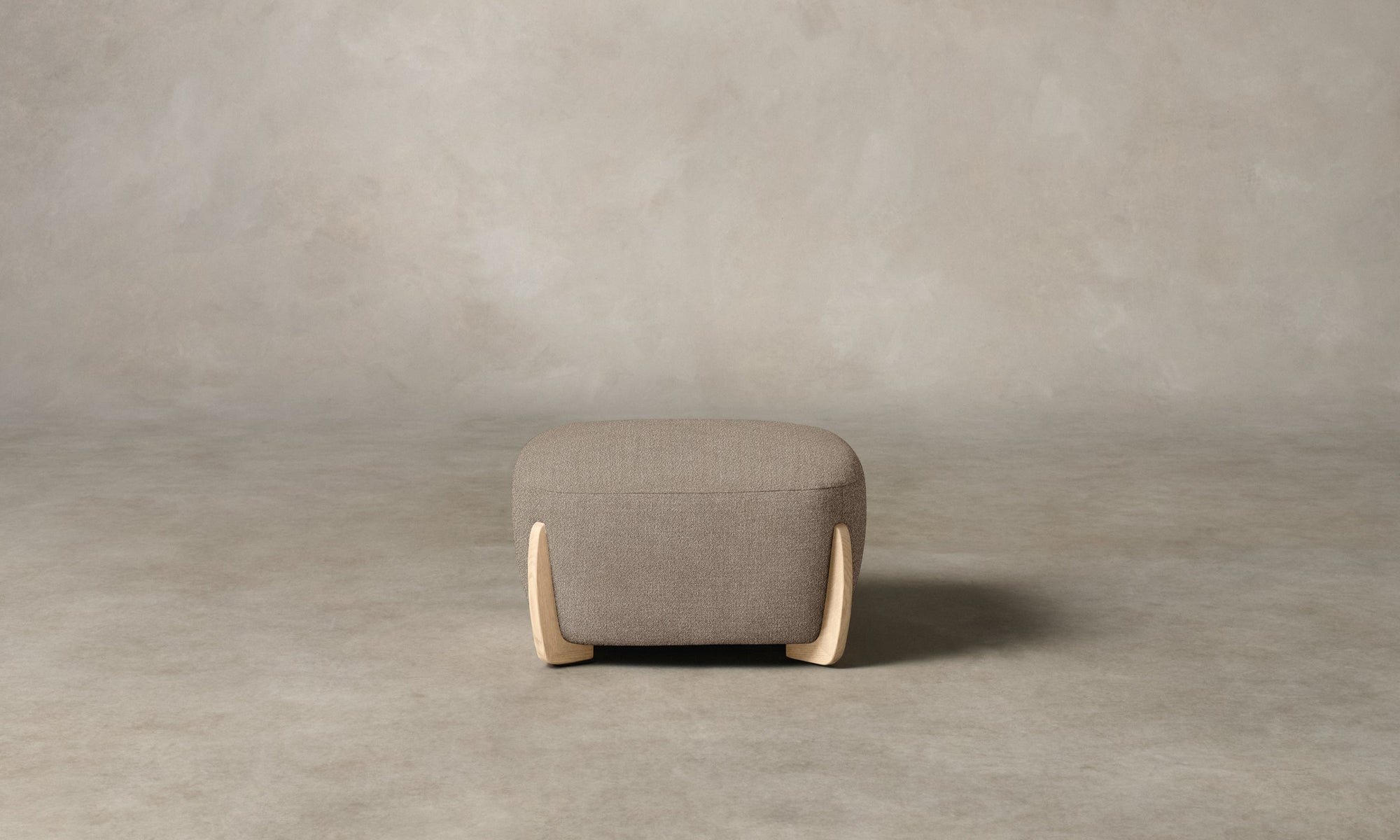 The Vera Ottoman - Performance Textural Weave Earthen