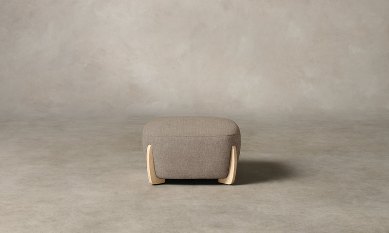 The Vera Ottoman - Performance Textural Weave Earthen