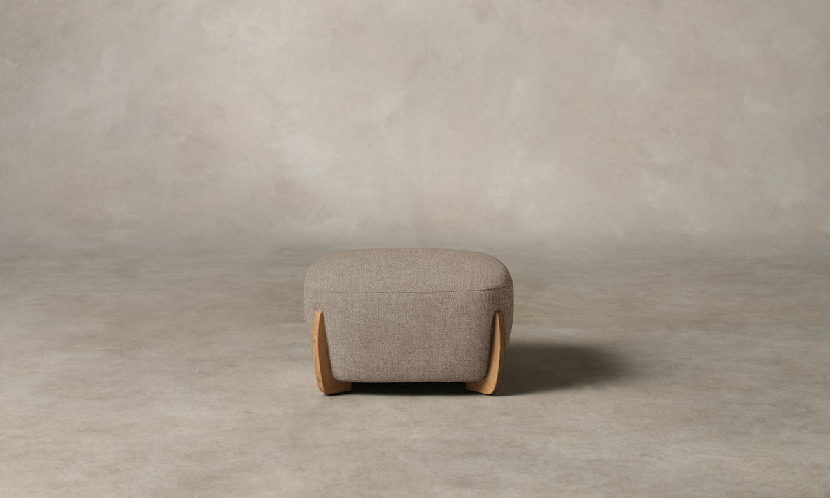 The Vera Ottoman - Performance Textural Weave Earthen