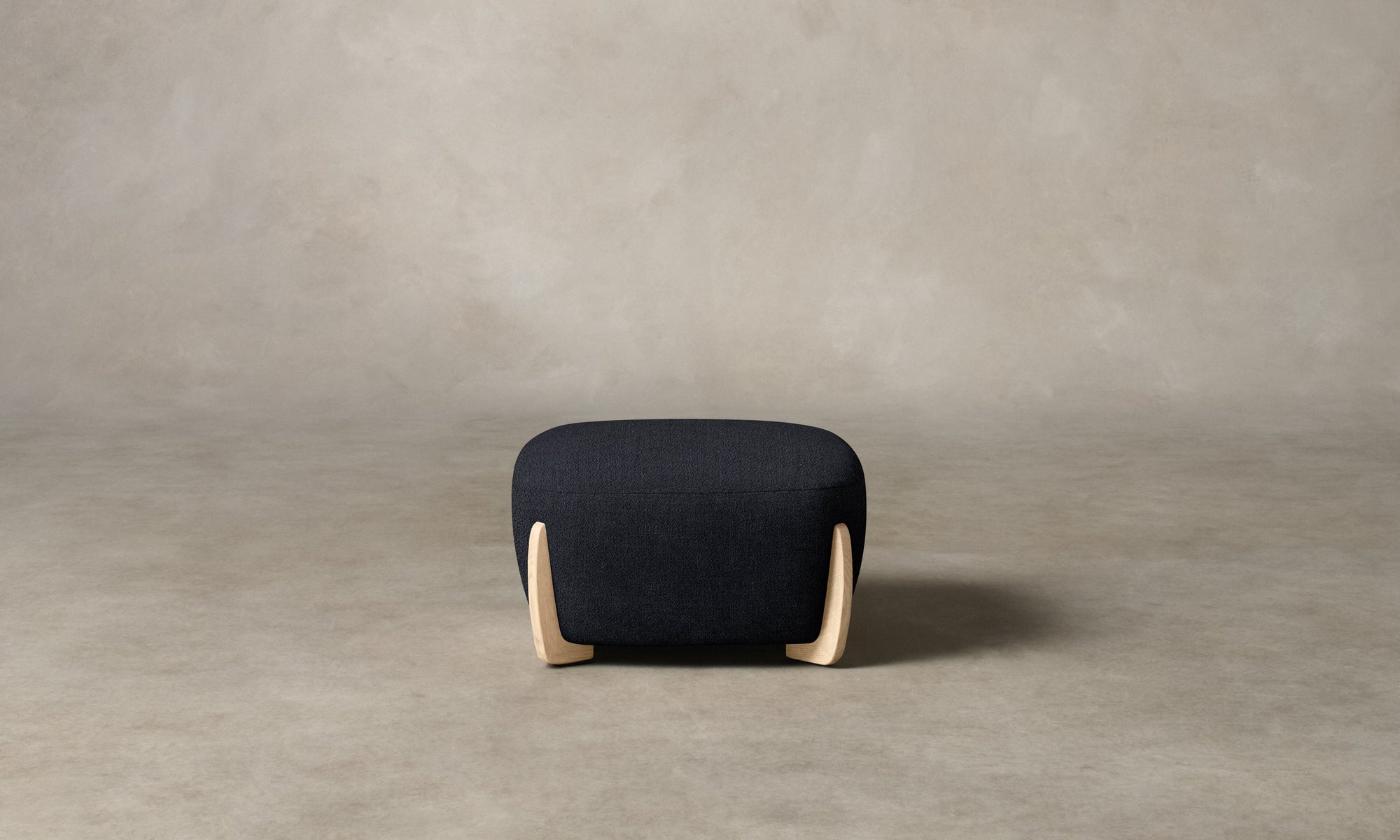 The Vera Ottoman - Performance Textural Weave Marina