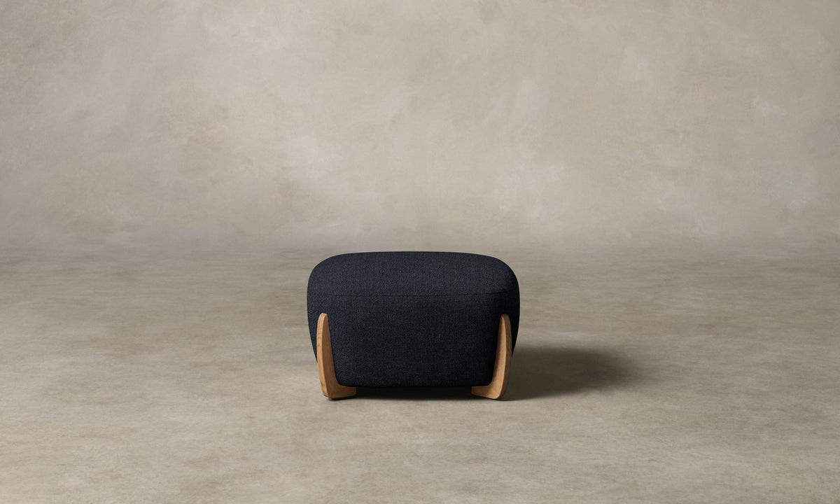 The Vera Ottoman - Performance Textural Weave Marina