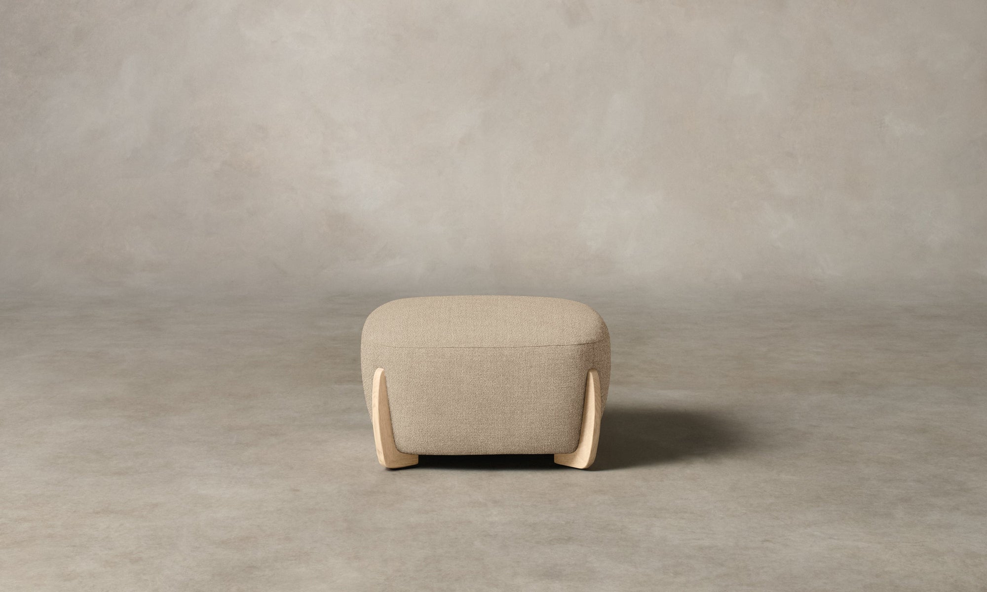 The Vera Ottoman - Performance Textural Weave Savanna