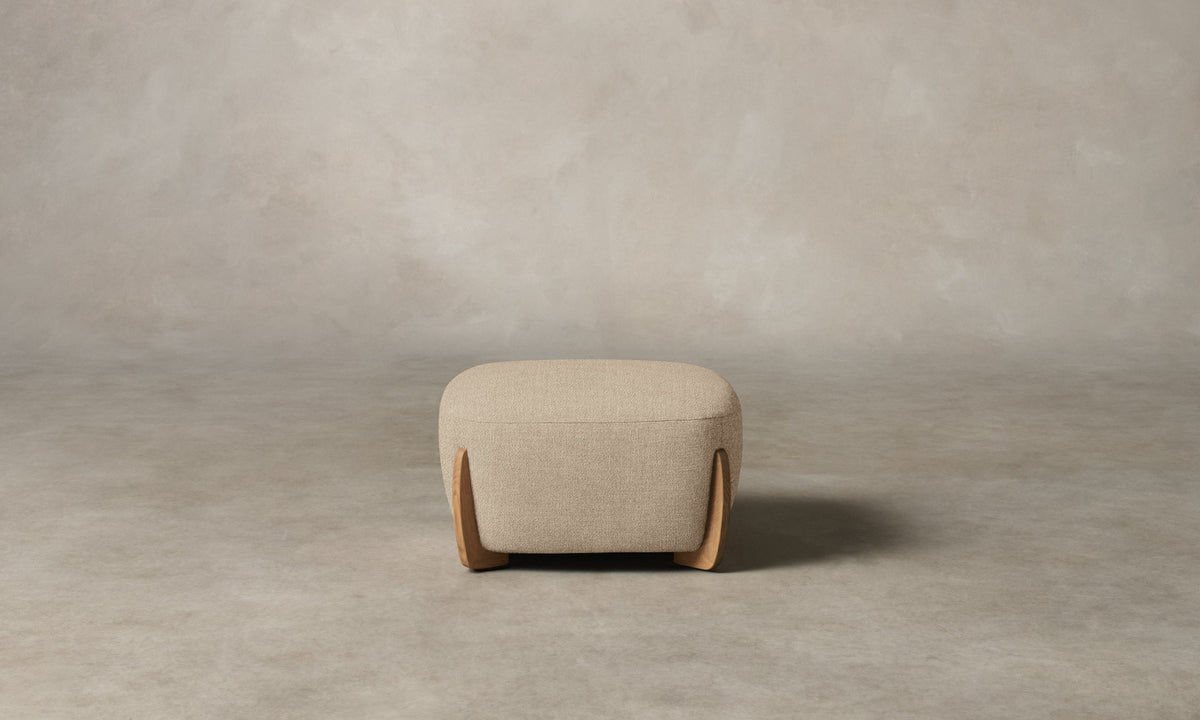 The Vera Ottoman - Performance Textural Weave Savanna