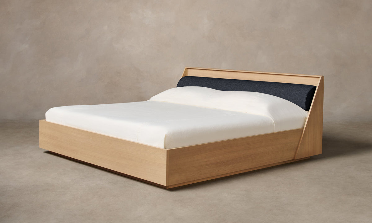 The Verne Bed - Performance Textural Weave Marina