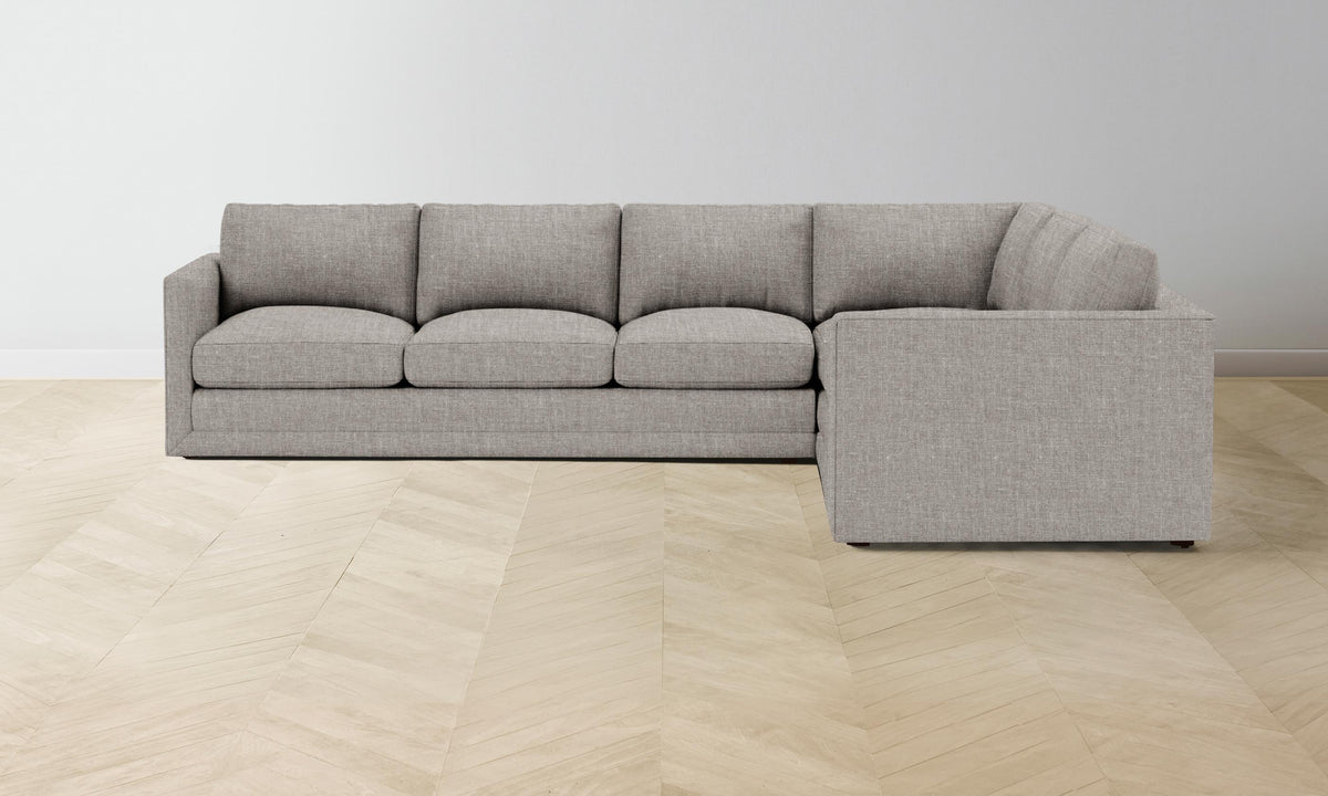 The Warren Sectional - Heritage Belgian Linen Agate