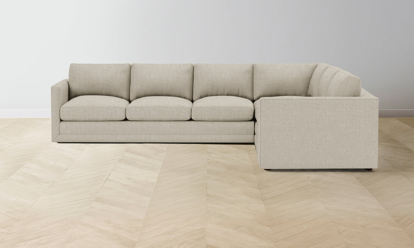 The Warren Sectional - Belgian Linen Alder