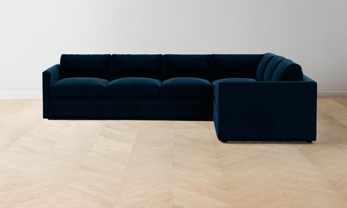 The Warren Sectional - Mohair Admiral