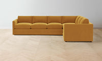 The Warren Sectional - Mohair Amber