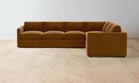 The Warren Sectional - Mohair Brown Sugar