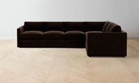 The Warren Sectional - Mohair Chocolate