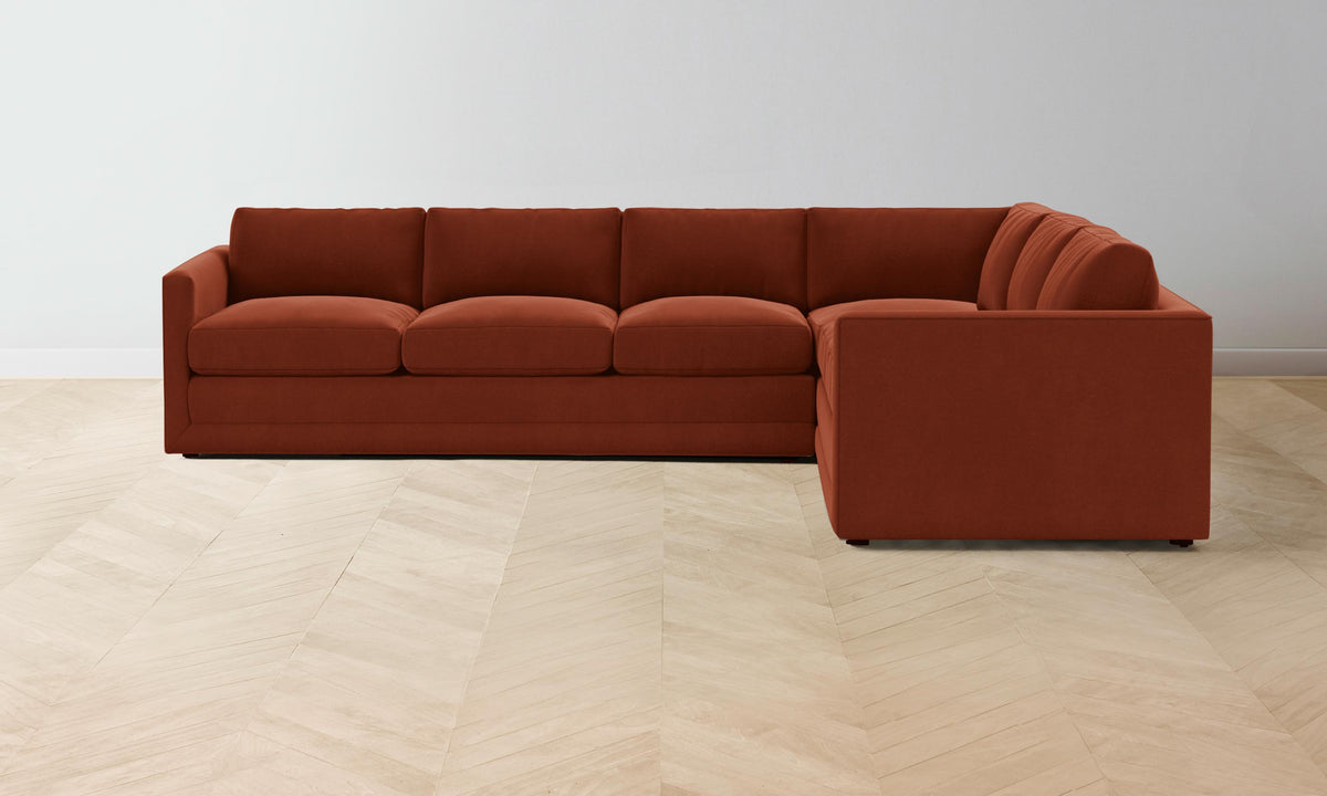 The Warren Sectional - Mohair Spice