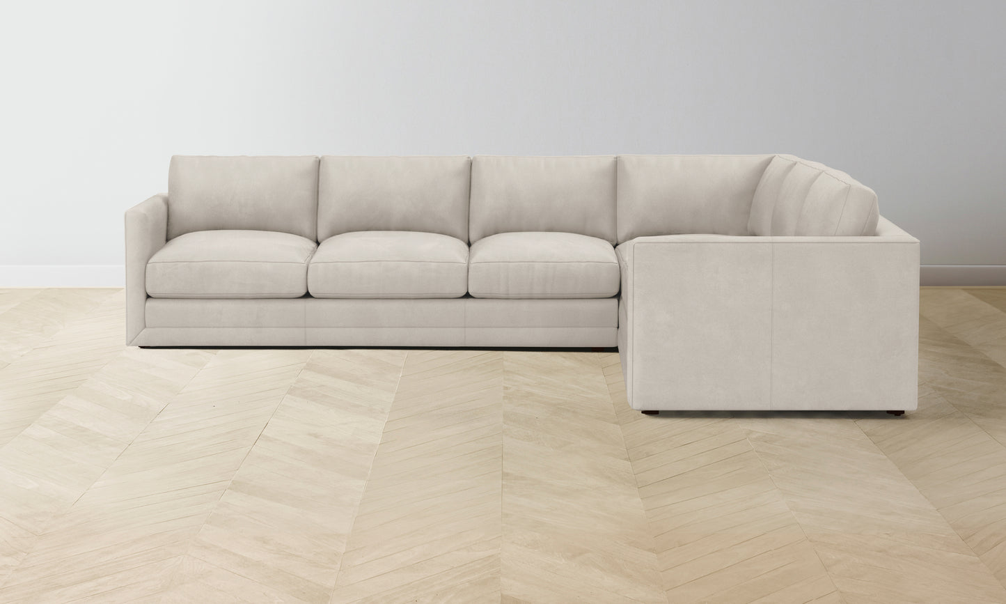 The Warren Sectional - Nubuck Leather Sail