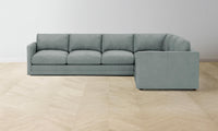 The Warren Sectional - Nubuck Leather Tide