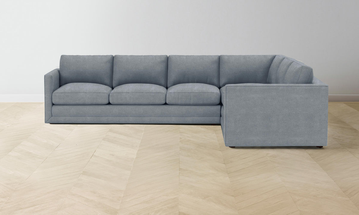 The Warren Sectional - Performance Mélange Weave Aegean
