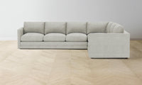 The Warren Sectional - Performance Mélange Weave Flint