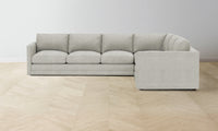 The Warren Sectional - Performance Melange Weave Flint