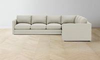 The Warren Sectional - Performance Stonewashed Linen Dew