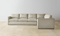 The Warren Sectional - Performance Textured Linen Flax