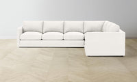 The Warren Sectional - Performance Textured Tweed Snow