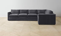 The Warren Sectional - Performance Velvet Flannel