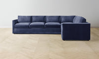 The Warren Sectional - Performance Velvet Midnight