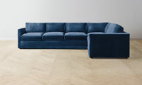 The Warren Sectional - Performance Velvet Sapphire