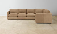 The Warren Sectional - Tuscan Leather Camel