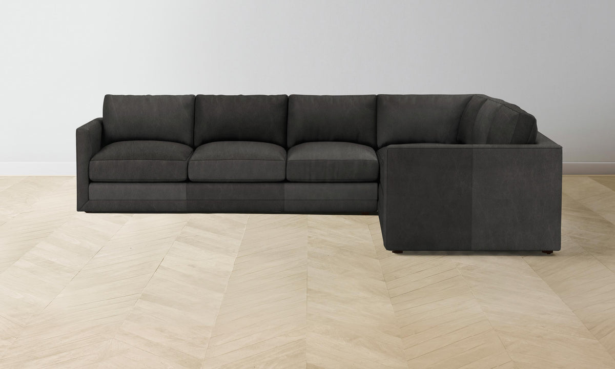 The Warren Sectional - Tuscan Leather Seal