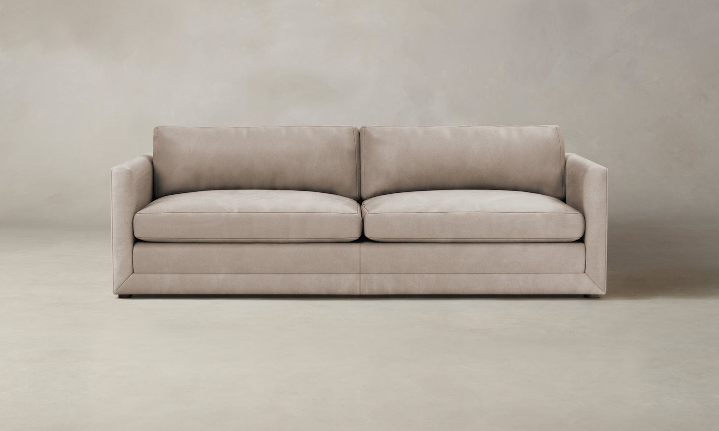 The Warren Sofa - Nubuck Leather Fawn