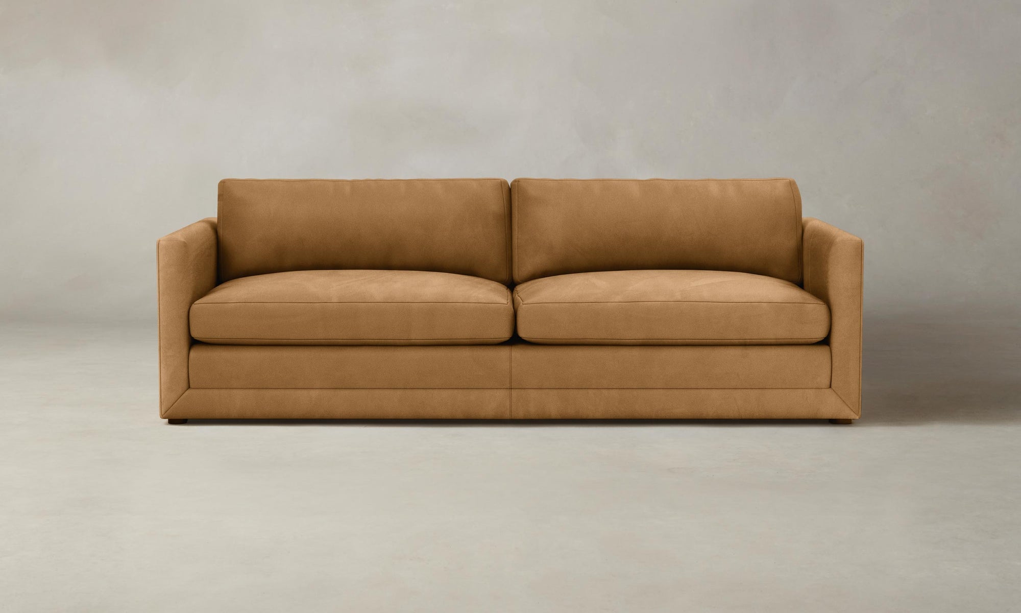 The Warren Sofa - Nubuck Leather Saddle