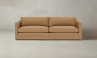 The Warren Sofa - Pebbled Leather Latte