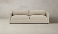 The Warren Sectional - Pebbled Leather Stone