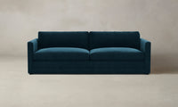 The Warren Sectional - Performance Velvet Lagoon