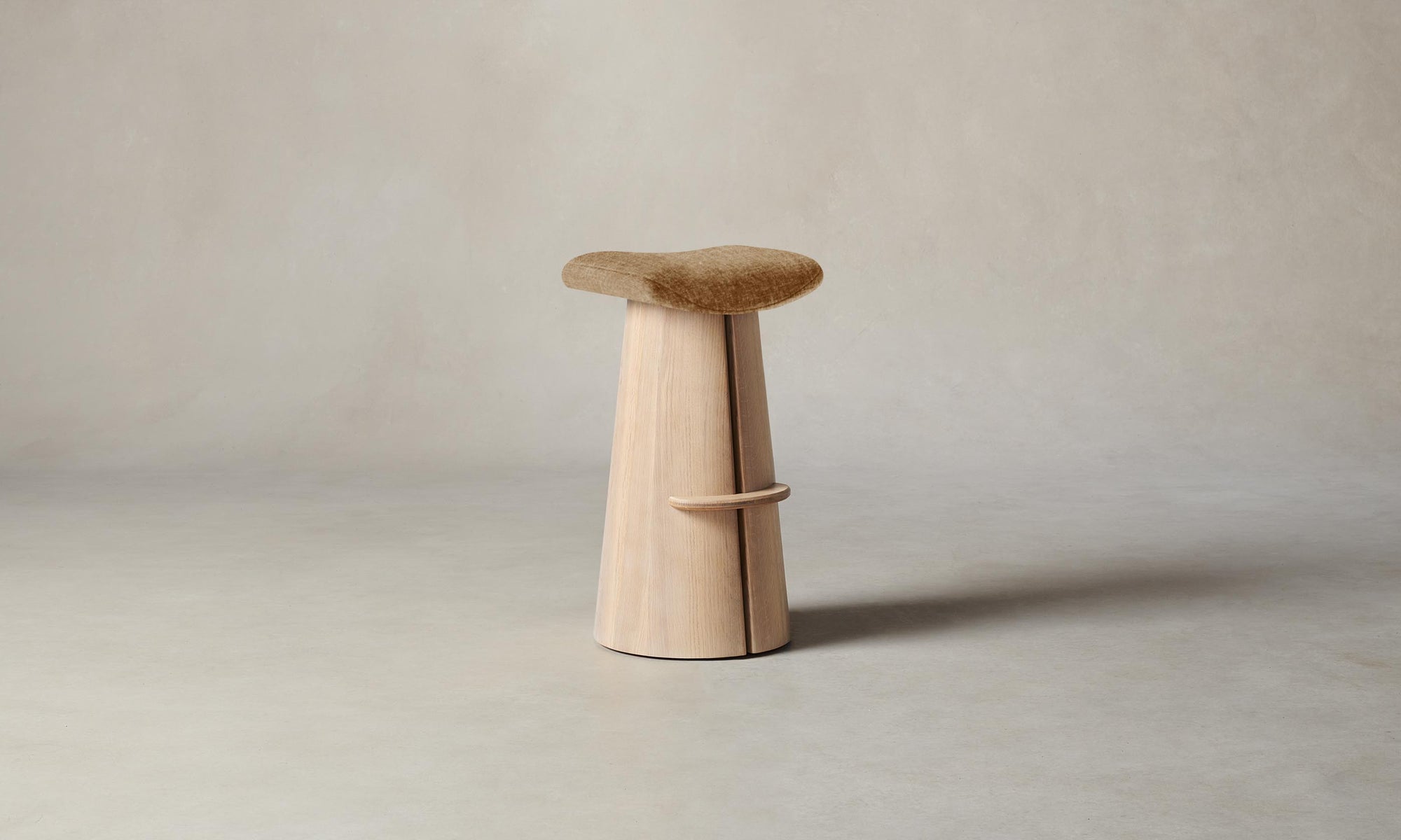 The Weston Bar & Counter Stool - Heritage Belgian Linen Chai
