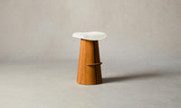 The Weston Bar & Counter Stool - Belgian Linen Egret