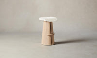 The Weston Bar & Counter Stool - Belgian Linen Egret