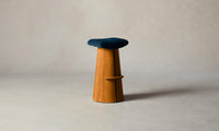 The Weston Bar & Counter Stool - Mohair Admiral